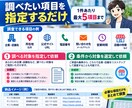 企業・店舗情報を調査してリスト化します 営業・市場調査に使えるリストを作成します イメージ2