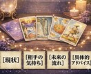 タロットで相手の本音と今後を鑑定します 状況・相手の本音・今後の流れを読み解きます イメージ2