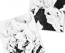 線で魅せるモノクロイラスト描きます シンプルかつ洗練された線で、なんでもドローイング イメージ3