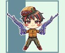 デフォルメイラスト(SD)描きます 武器･アクションポーズ対応！商用利用OK！ イメージ6
