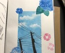 ハガキにイラスト描きます お手紙を添えて大切な人への贈り物にもどうぞ。 イメージ10