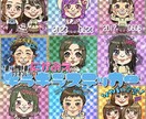2枚セット⭐️似顔絵キラキラシールを作成します 可愛い‼︎貰って嬉しいオーダーメイド似顔絵シール イメージ6