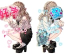 量産型、地雷系女子の可愛い女の子を描きます 【グッズ用】に女の子のイラストを描きます! イメージ3