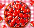 イラストやロゴデザイン、似顔絵を色鉛筆で描きます 食べ物、植物、似顔絵を主に色鉛筆でかわいく描いています。 イメージ1