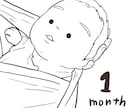 シンプル赤ちゃん似顔絵描きます シンプル可愛いアイコン！データ納品です イメージ3