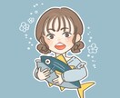 シンプルで可愛い似顔絵アイコンお描きます SNS用アイコン、似顔絵アイコン イメージ1
