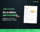 競合の公開情報を調べてレポートにまとめます 公開情報だけで、競合の強み・弱みと打ち手を整理します イメージ1