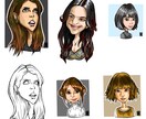 キャラクター感のある似顔絵描きます 個性のある似顔絵を提供します！ イメージ1