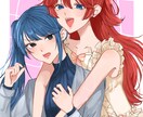 商用利用OK★サムネイルや立ち絵など1枚絵描きます カップルイラスト、グッズ用イラスト、立ち絵なども描きます！ イメージ4