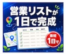 営業リスト作成｜住所・電話・SNSまで一括収集ます 面倒な営業リスト作成、まるっとお任せ。最短1日で納品 イメージ1