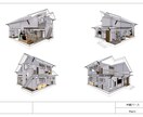 外観パース作成｜リアルな外観を再現します 住宅の第一印象を伝わる形にします イメージ1