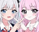 全て同価格でイラスト制作します 商用無料！アイコン、一枚絵、ヘッダー、動画に使うイラストなど イメージ4