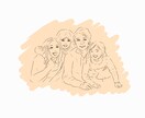 お写真から似顔絵を描きます 商用利用OK！プレゼントにも！ イメージ4