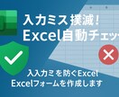 ゼロミス入力フォームを即納します 入力ミス撲滅！Excel自動チェック イメージ1