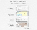 不動産マイソクに◎美しく見やすい間取り図制作します 不動産経験のあるデザイナーが美しく整った間取り図を作成！ イメージ4
