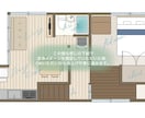 柔らかい手描き水彩・パステル画風の間取り図描きます ▼ 1〜2LDK／家具付き／Airbnb実績多数 イメージ2