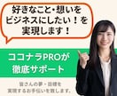 好きなこと・想いをビジネスにしたい！を実現します ココナラPROが0から始める起業・副業をサポート イメージ1
