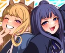 目を惹く！アイコン・サムネイラストをお描きします ◆SNS用アイコン・サムネイル用イラストなどを承ります！ イメージ2