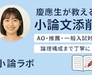高校生向け小論文添削・指導になります 	慶應生が教える、合格につながる小論文指導 イメージ1