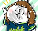 SNS用のオリジナルアイコン作成します ご要望を伺いそれに基づいたアイコンを描かせていただきます イメージ2