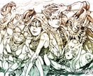 ジョジョ風の似顔絵アナログタッチでお描きします フォローかサービスお気に入り登録で1枚につき500円OFF！ イメージ9