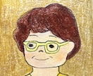運気カラーの特別な似顔絵アイコンをお作りします 九星気学ブランディングカラー入り手描き似顔絵SNSアイコン用 イメージ5