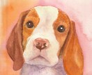 写真などからペットの絵、水彩でお描きします 複数の画像から一枚の画像に仕上げることもできます。 イメージ7