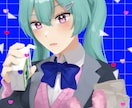 立体感のあるアイコンイラスト制作します 潤いと艶のある塗りでキャラを魅力的に描きます！ イメージ2