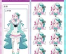 Vtuberデビュー！全工程制作します デザイン・パーツ分け・モデリング・ロゴ・ちびキャラ全部込!! イメージ4