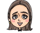 シンプルでカワイイ！インパクトある似顔絵描きます snsアイコン・ビジネス名刺等に！似顔絵で貴方をアピール イメージ2