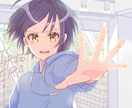 アイコン、ヘッダー、一枚絵等のご依頼を受け付けます アニメ絵柄で生き生きとした表情のキャラクターを描きます イメージ4