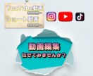 YouTubeやTikTok！丁寧に制作します コミュニケーションを重視して円滑に制作致します！ イメージ1