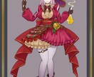 クリスマスの衣装デザイン、一枚絵、承ります クリスマスの配信やグッズに必要なイラスト作成致します イメージ1