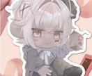 2.5頭身の商用利用可能なミニキャラをお描きします 優しくて儚いオリジナルミニキャラ イメージ2