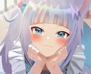 腰上のイラスト描きます VTuberさん大歓迎！サムネ等にいかがですか？ イメージ3