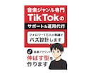 TikTok音楽アカの伸びる型つくります 音楽アカウントの“伸びる型”を作ります。 イメージ1