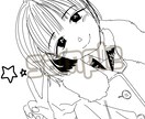モノクロイラストを制作させていただきます ゆるふわ、可愛い白黒はいかがですか？˚✧₊ イメージ1