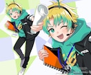 キャラクターイラスト描きます SNSのヘッダー、表紙、挿絵、立ち絵などに！ イメージ9