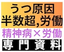うつ原因、半数超が労働。労働×精神病を深分析します 大量データから読み解く労働、精神病、弱者排除の深い闇 イメージ1