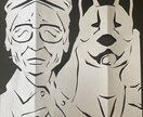似顔絵切り絵～心を込めてお切り致します 『笑点』出演！福を呼びこむ紙切り師 イメージ10