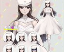 表情差分3種込！ゲーム等に使える立ち絵制作します 厚塗りで魅力あるあなただけのキャラクターを作ります！ イメージ5