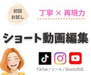 初回お試し☆ショート動画を丁寧に編集します 参考動画をもとに丁寧に仕上げます イメージ1