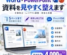 Word・PowerPoint資料を整えます 文章校正・レイアウト調整・資料の見栄え改善に対応 イメージ1