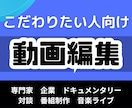 こだわりたい人のためのYouTube動画編集します 量産型ではないチャンネル運営をしたい専門家、企業の方必見！ イメージ1