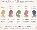 男性限定｜あなたが求める距離感で聞きます 母親、お姉さん、女友達、恋人、あなたに合わせて会話します イメージ2