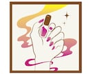 女性の心に届く！看板、ショップアイコン作ります ネイルサロンなどエレガント＆スタイリッシュなイラスト イメージ4