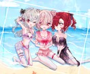 ご希望に沿ったイラストを描きます SNSや動画に！ミニキャラや可愛いイラスト描きます！ イメージ6