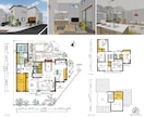 女性建築士が住みやすい住宅間取り２案ご提案します 家事動線に配慮した収納の多いおしゃれな間取りを作成します イメージ3