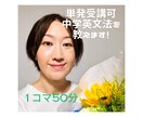 単発OK、1コマ50分。中学英文法を教えます 英語指導歴20年以上の教えるプロ イメージ1