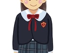 お子様の幼稚園の制服でイラストを描きます お子様の通われている幼稚園、保育園等の制服で描きます。 イメージ1